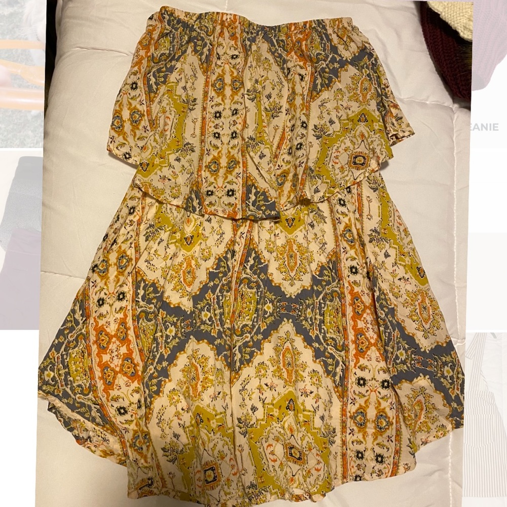 Strapless Ruffle Dress